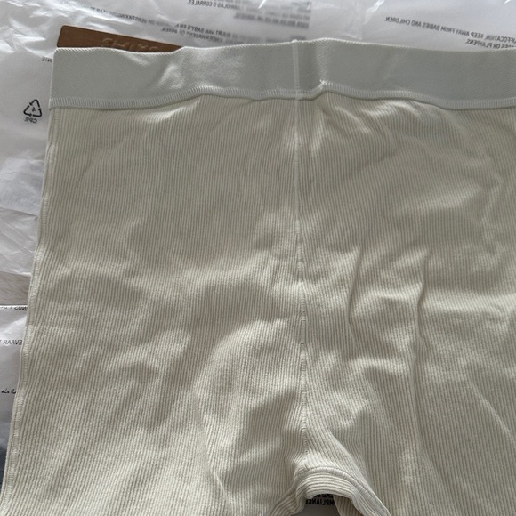 Cream Ribbed Boxer Briefs - Picture 2 of 3